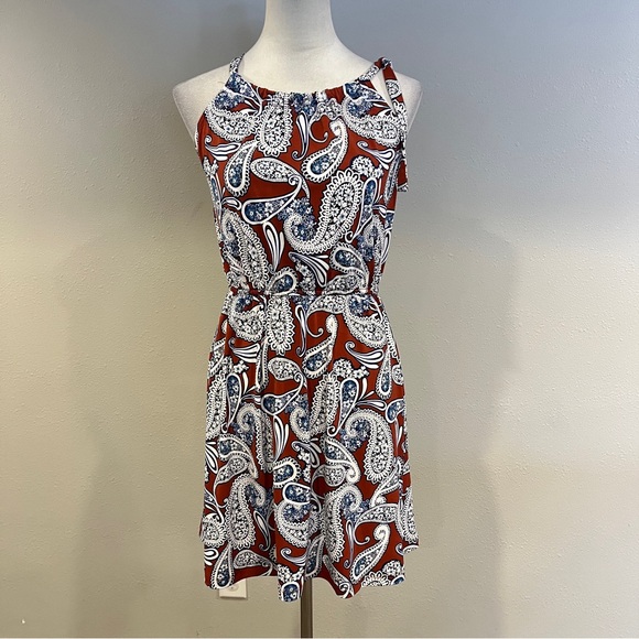 Banana Republic Dresses & Skirts - Banana Republic‎ Paisley Print Halter mini Dress size medium